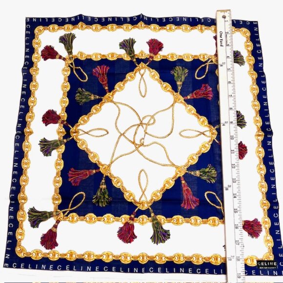 #62) New with sticker - Great Gift Celine Paris luxury  high quality  Mini Scarf - Picture 5 of 8